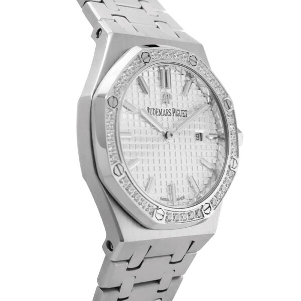 Audemars Piguet Royal Oak Lady Replica 34mm Steel Silver Dial Diamonds 67652BC.ZZ.1262BC.01