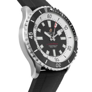 Breitling Superocean Steel Replica Black White 44mm Steel Chronograph Black-White Dial