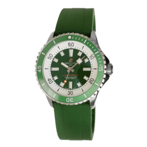 Breitling Superocean Steel Replica 44mm Steel Chronograph Green-White Dial