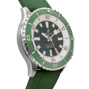 Breitling Superocean Steel Replica 44mm Steel Chronograph Green-White Dial