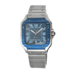 Cartier Santos de Cartier Replica Steel Blue Dial