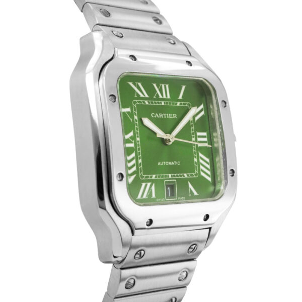 Cartier Santos de Cartier Replica 41.9 x 35,1 mm Steel Green Dial