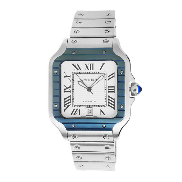 Cartier Santos de Cartier Replica 39,8 x 47,5 Steel White Dial