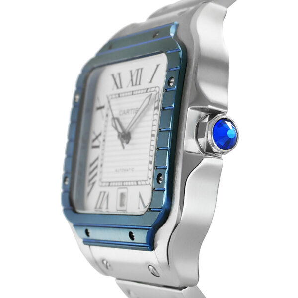 Cartier Santos de Cartier Replica 39,8 x 47,5 Steel White Dial