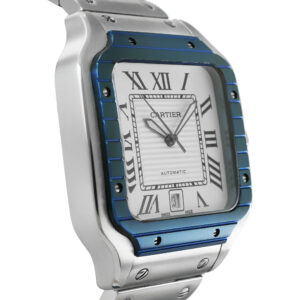 Cartier Santos de Cartier Replica 39,8 x 47,5 Steel White Dial