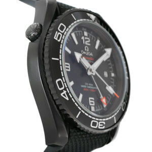 Omega Seamster Planet Ocean GMT Replica 45,5mm Ceramic Black Dial Rubber Strap