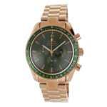 Omega Speedmaster Moonwatch Professional Replica 42mm Gold Chronograph Green Dial