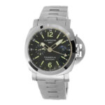 Panerai Luminor GMT Steel Replica 44mm Steel Black Dial