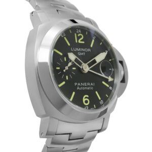 Panerai Luminor GMT Steel Replica 44mm Steel Black Dial