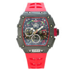 Richard Mille RM 50-03 McLaren F1 Replica 44mm x 49mm Titanium & Carbon Tourbillon Black Dial Rubber Strap