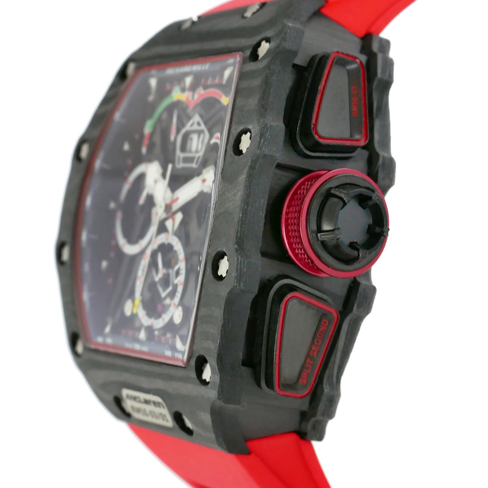 Richard Mille RM 50-03 McLaren F1 Replica 44mm x 49mm Titanium & Carbon Tourbillon Black Dial Rubber Strap