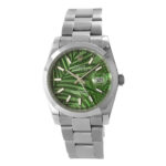 Rolex Datejust 36 Stainless Steel Replica 36mm Steel Oyster Perpetual Palm Green Motif Dial