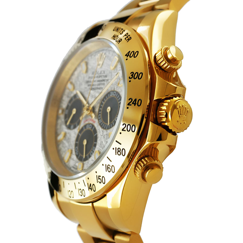 Rolex Daytona Meteorite Replica 40mm Yellow Gold Meteorite Dial