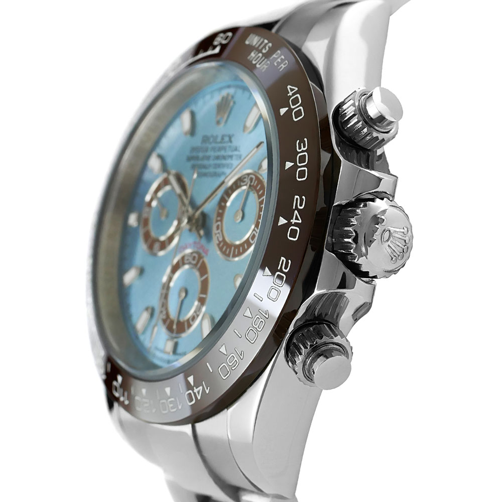 Rolex Daytona Platinium White Gold Replica 40mm White Gold Platinum Ice Blue Dial