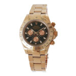 Rolex Daytona Rose Gold Replica 40mm Rose Gold Black Dial