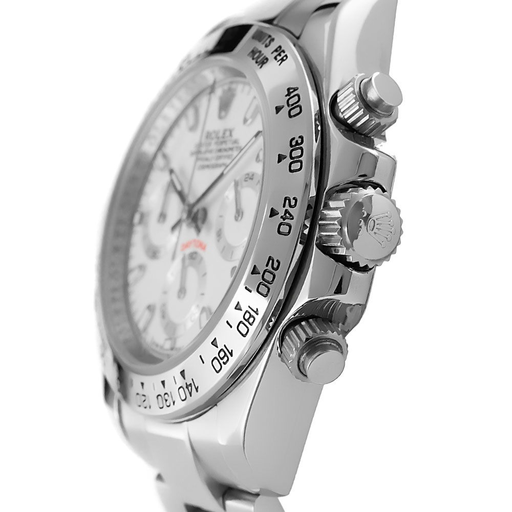 Rolex Daytona Stainless Steel Replica 40mm Steel White Dial