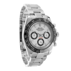 Rolex Daytona Stainless Steel Replica 40mm Steel Ceramic Bezel White Panda Dial