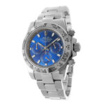 Rolex Daytona White Gold Replica 40mm White Gold Blue Dial