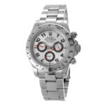 Rolex Daytona White Gold Replica 40mm White Gold Silver Racing Dial