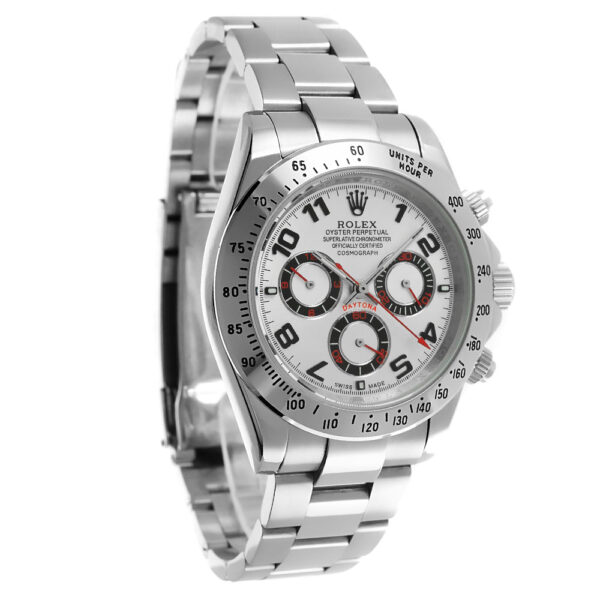 Rolex Daytona White Gold Replica 40mm White Gold Silver Racing Dial