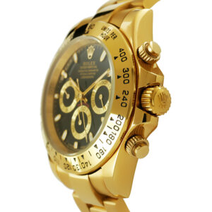 Rolex Daytona Yellow Gold Replica 40mm Yellow Gold Black Dial