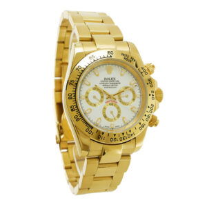 Rolex Daytona Yellow Gold Replica 40mm Yellow Gold White Dial