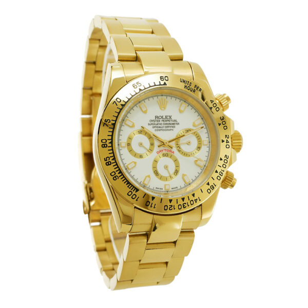 Rolex Daytona Yellow Gold Replica 40mm Yellow Gold White Dial