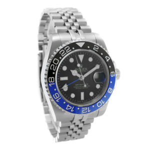 Rolex GMT-Master II Batgirl Replica 40mm Steel Jubilee Black-Blue Ceramic Bezel Black Dial