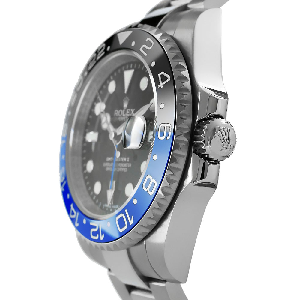 Rolex GMT-Master II Batman Replica 40mm Steel Oyster Black-Blue Ceramic Bezel Black Dial