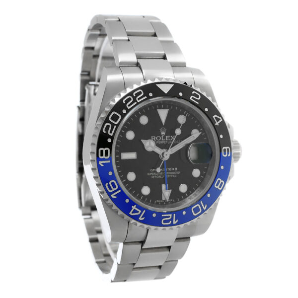 Rolex GMT-Master II Batman Replica 40mm Steel Oyster Black-Blue Ceramic Bezel Black Dial