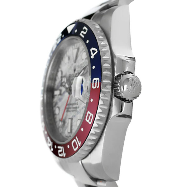 Rolex GMT-Master II Meteorite Replica 40mm White Gold Red-Blue Ceramic Bezel Meteorite Dial