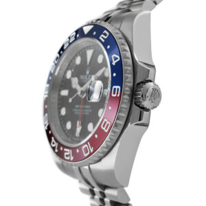 Rolex GMT-Master II Pepsi Replica 40mm Steel Jubilee Red-Blue Ceramic Bezel Black Dial