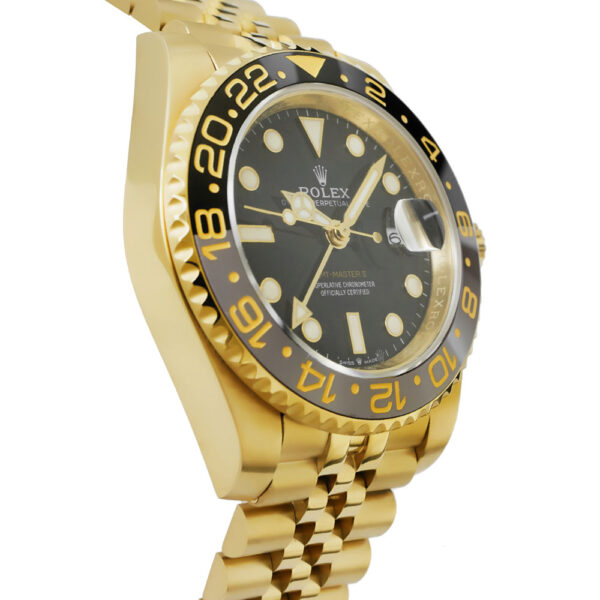 Rolex GMT-Master II Yellow Gold Replica 40mm Yellow Gold Ceramic Bezel Black Dial