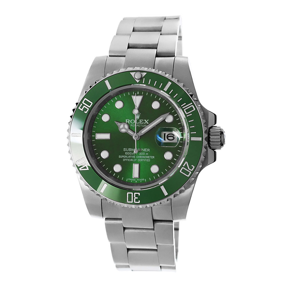 Rolex Submariner 41 Date Hulk Replica 41mm Steel Green Ceramic Bezel Green Dial