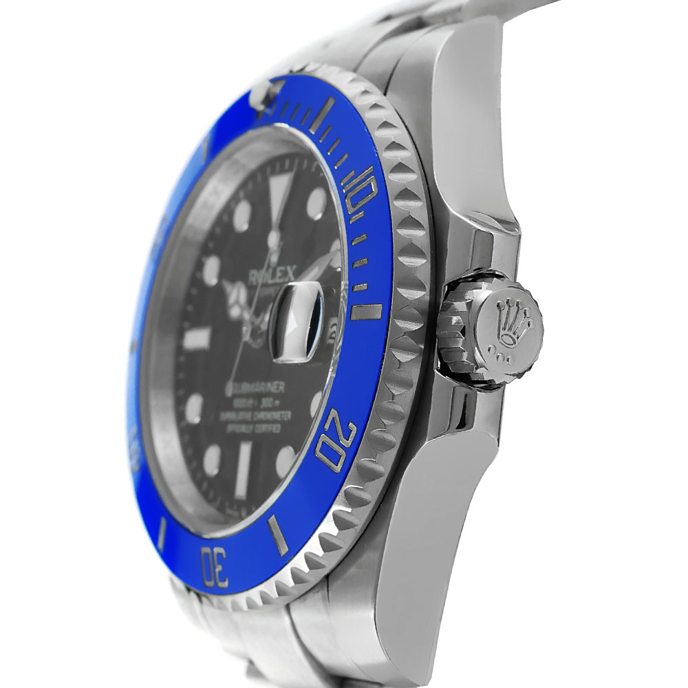 Rolex Submariner 41 Date White Gold Replica 41mm White Gold Blue Ceramic Bezel Black Dial