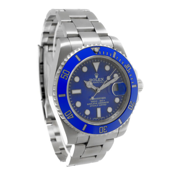 Rolex Submariner 41 Date White Gold Replica 41mm White Gold Blue Ceramic Bezel Blue Dial