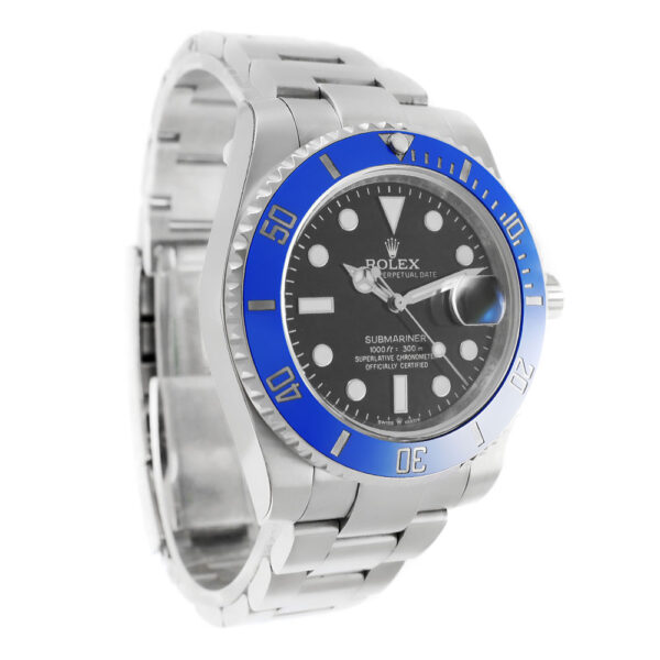 Rolex Submariner 41 Date White Gold Replica 41mm White Gold Blue Ceramic Bezel Black Dial