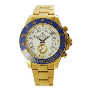 Rolex Yacht-Master II 44 Replica Yellow Gold Blue 44mm Yellow Gold Blue Ceramic Bezel White Dial