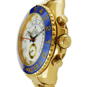 Rolex Yacht-Master II 44 Replica Yellow Gold Blue 44mm Yellow Gold Blue Ceramic Bezel White Dial