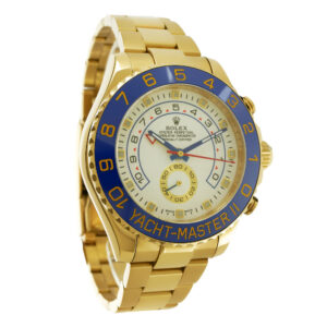 Rolex Yacht-Master II 44 Replica Yellow Gold Blue 44mm Yellow Gold Blue Ceramic Bezel White Dial