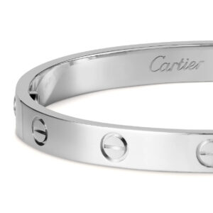 Replica Cartier Love Armband Weißgold (Detailansicht)