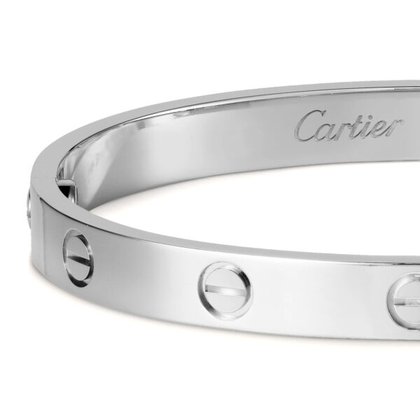 Replica Cartier Love Armband Weißgold (Detailansicht)